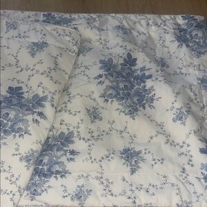 Laura Ashley blue floral shams
